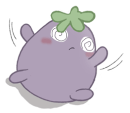 Three little eggplants sticker #10673811