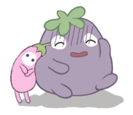 Three little eggplants sticker #10673813