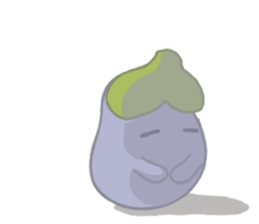 Three little eggplants sticker #10673819