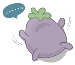 Three little eggplants sticker #10673821
