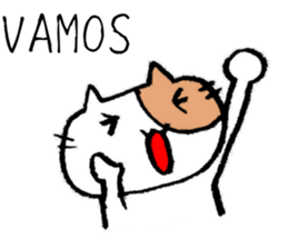 Baseball cats in the baseball park. sticker #10674204