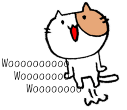 Baseball cats in the baseball park. sticker #10674208