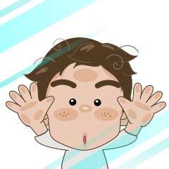 Ton-Kla: big head n curly hair