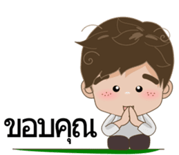 Ton-Kla: big head n curly hair sticker #10674543