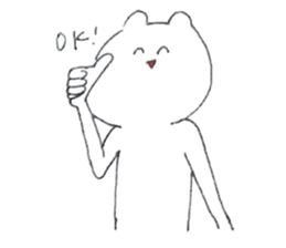 Bear and fried shrimp. sticker #10674905