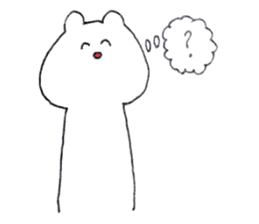 Bear and fried shrimp. sticker #10674911