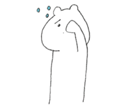 Bear and fried shrimp. sticker #10674932
