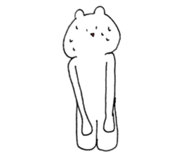 Bear and fried shrimp. sticker #10674938