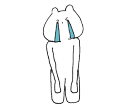 Bear and fried shrimp. sticker #10674939