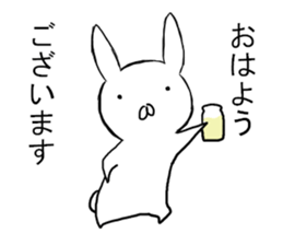 Clumsy rabbit sticker #10675224