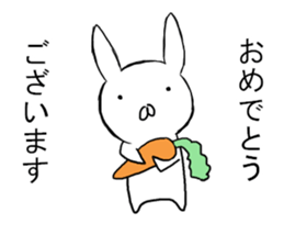 Clumsy rabbit sticker #10675226