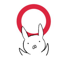Clumsy rabbit sticker #10675230