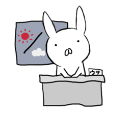 Clumsy rabbit sticker #10675235