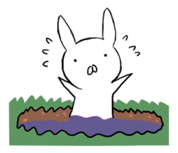 Clumsy rabbit sticker #10675236