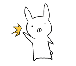Clumsy rabbit sticker #10675247