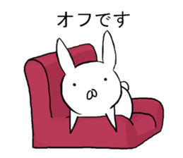 Clumsy rabbit sticker #10675252