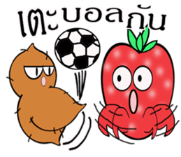 Strawberry and her lover 2 sticker #10675588