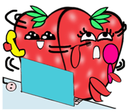 Strawberry and her lover 2 sticker #10675611