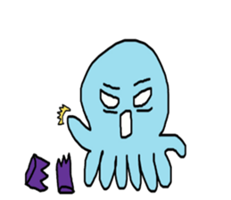 Octopus Smurfs Hu Ba (Living in China) sticker #10676111