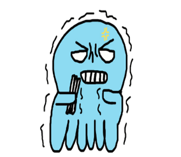 Octopus Smurfs Hu Ba (Living in China) sticker #10676116