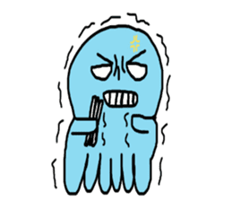 Octopus Smurfs Hu Ba (Living in China) sticker #10676116