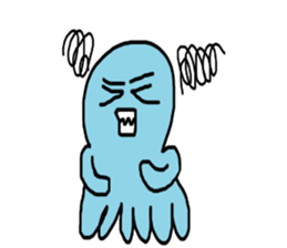 Octopus Smurfs Hu Ba (Living in China) sticker #10676119