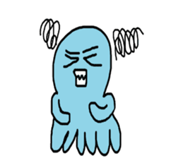 Octopus Smurfs Hu Ba (Living in China) sticker #10676119