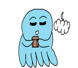 Octopus Smurfs Hu Ba (Living in China) sticker #10676122