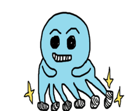 Octopus Smurfs Hu Ba (Living in China) sticker #10676125