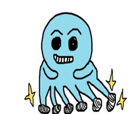 Octopus Smurfs Hu Ba (Living in China) sticker #10676125