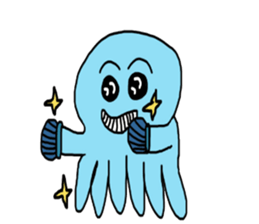 Octopus Smurfs Hu Ba (Living in China) sticker #10676127