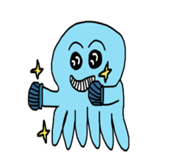 Octopus Smurfs Hu Ba (Living in China) sticker #10676127