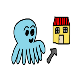 Octopus Smurfs Hu Ba (Living in China) sticker #10676128