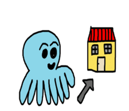 Octopus Smurfs Hu Ba (Living in China) sticker #10676128