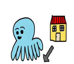 Octopus Smurfs Hu Ba (Living in China) sticker #10676131