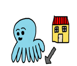 Octopus Smurfs Hu Ba (Living in China) sticker #10676131