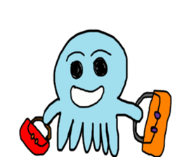 Octopus Smurfs Hu Ba (Living in China) sticker #10676140