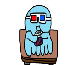 Octopus Smurfs Hu Ba (Living in China) sticker #10676141