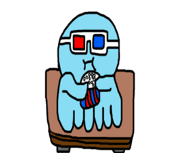 Octopus Smurfs Hu Ba (Living in China) sticker #10676141