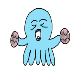 Octopus Smurfs Hu Ba (Living in China) sticker #10676142