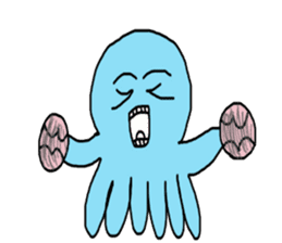 Octopus Smurfs Hu Ba (Living in China) sticker #10676142