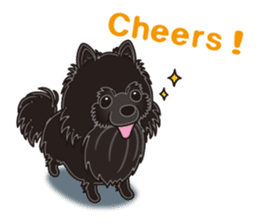 A sticker willingly. Black Pomeranian EV sticker #10676507