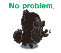 A sticker willingly. Black Pomeranian EV sticker #10676513