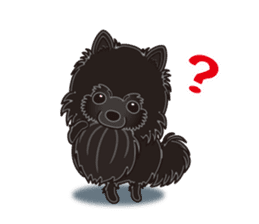 A sticker willingly. Black Pomeranian EV sticker #10676518