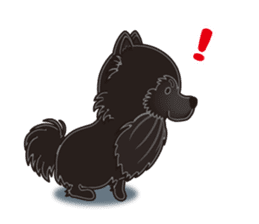 A sticker willingly. Black Pomeranian EV sticker #10676519