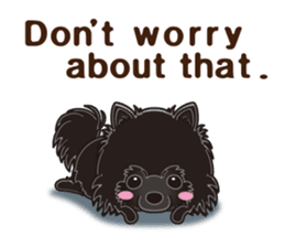 A sticker willingly. Black Pomeranian EV sticker #10676522