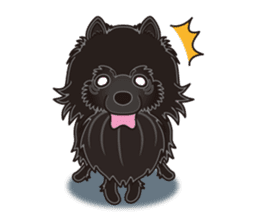 A sticker willingly. Black Pomeranian EV sticker #10676532