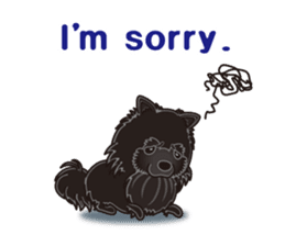 A sticker willingly. Black Pomeranian EV sticker #10676536