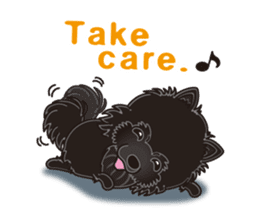 A sticker willingly. Black Pomeranian EV sticker #10676542