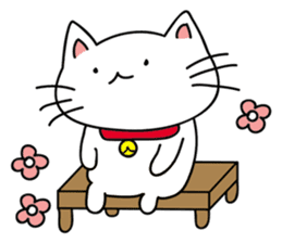 ugly cat, white cat (international .ver) sticker #10676588